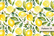 Watercolor Lemon Seamless Pattern, a Pattern Graphic by Villa 11 Estudio (Thumbnail 2 of 8)