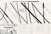 150 Illustrator Brush Bundle, a Brush Add-On by Jenteva Art (Thumbnail 11 of 19)