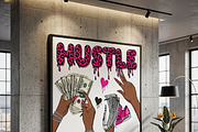 Hustle Pink Leopard Money Art, a Shirt Mockup by Vector Stall (Thumbnail 11 of 14)