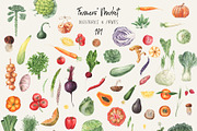 Farmers' Market Watercolor, a Food Illustration by LiChu Art (Thumbnail 3 of 12)