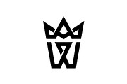 W Initial with Crown Logo Template, a Branding & Logo Template by Buqancreative (Thumbnail 1 of 2)