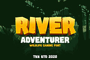 River Adventurer - Block Font, a Sans Serif Font by tokokoo (Thumbnail 4 of 13)