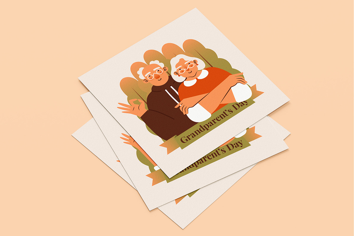 Grandparent's Day. Active old age., a Person Illustration by Renberrry.Store (Photo 4 of 10)