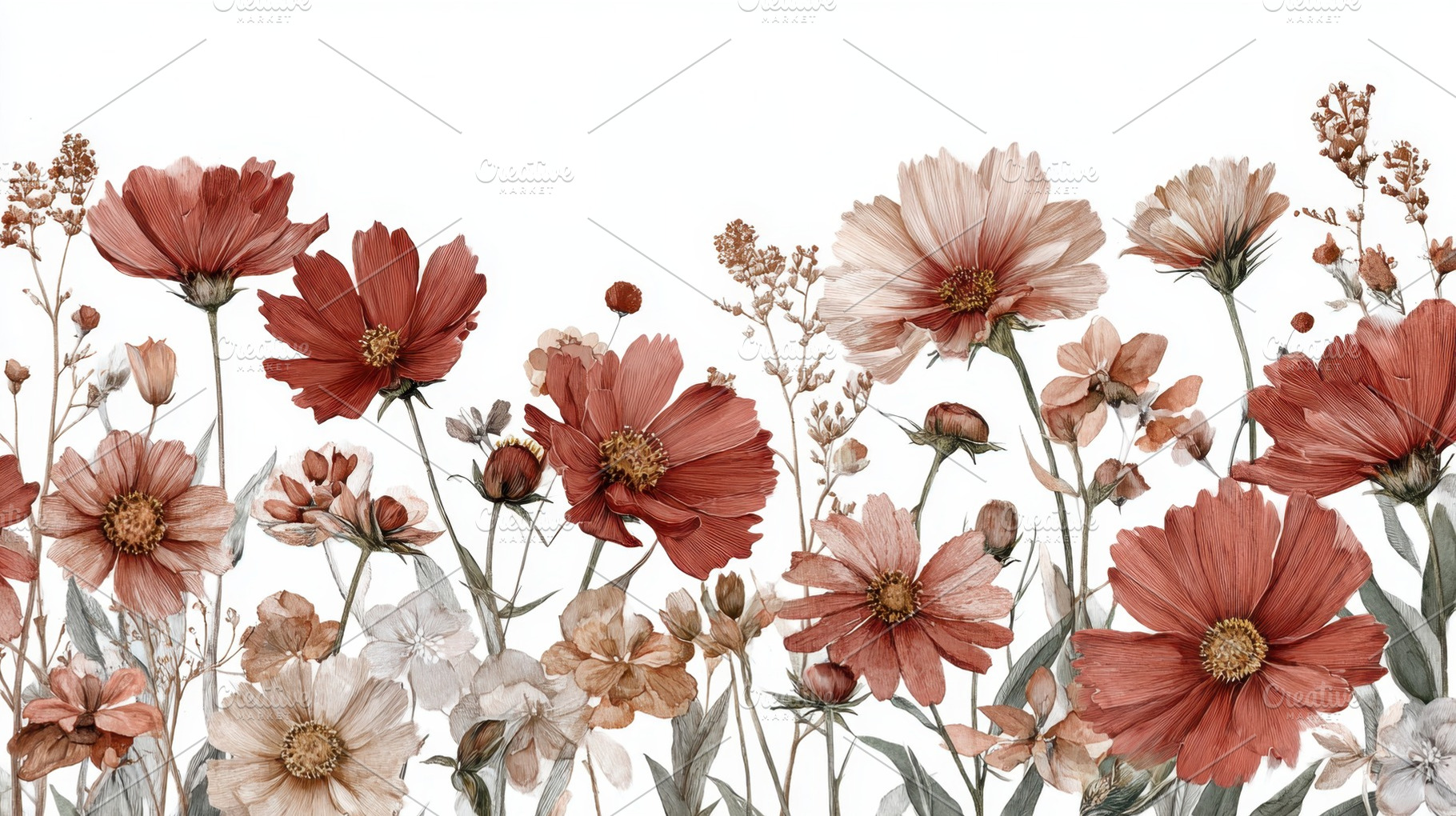 Flowers in a simple pattern design, a Photo by Beautiful things