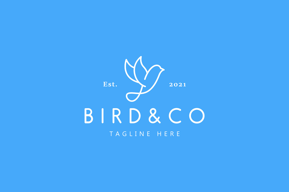 Flying Dove Peace Freedom Bird Logo, a Branding & Logo Template by Signatoro (Photo 1 of 3)