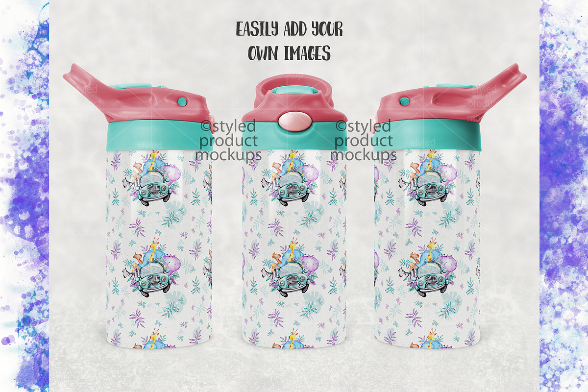 12oz Color Top Sippy Mockup, a Cups & Container Mockup by StyledProductMockups (Photo 2 of 7)