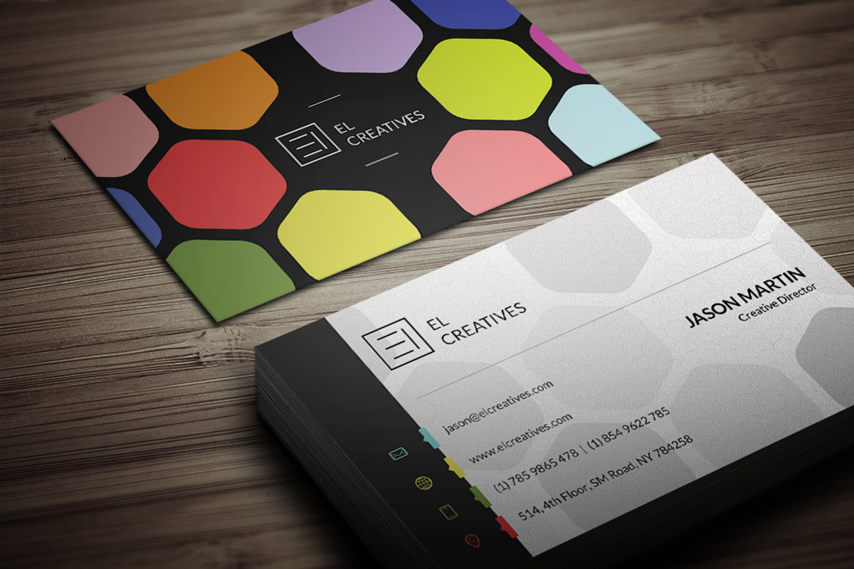 Creative Colorful Business Card, a Business Card Template by bouncy (Photo 1 of 4)