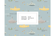 Submarine marine deep water pattern, a Pattern Graphic by Milatoo (Thumbnail 3 of 4)