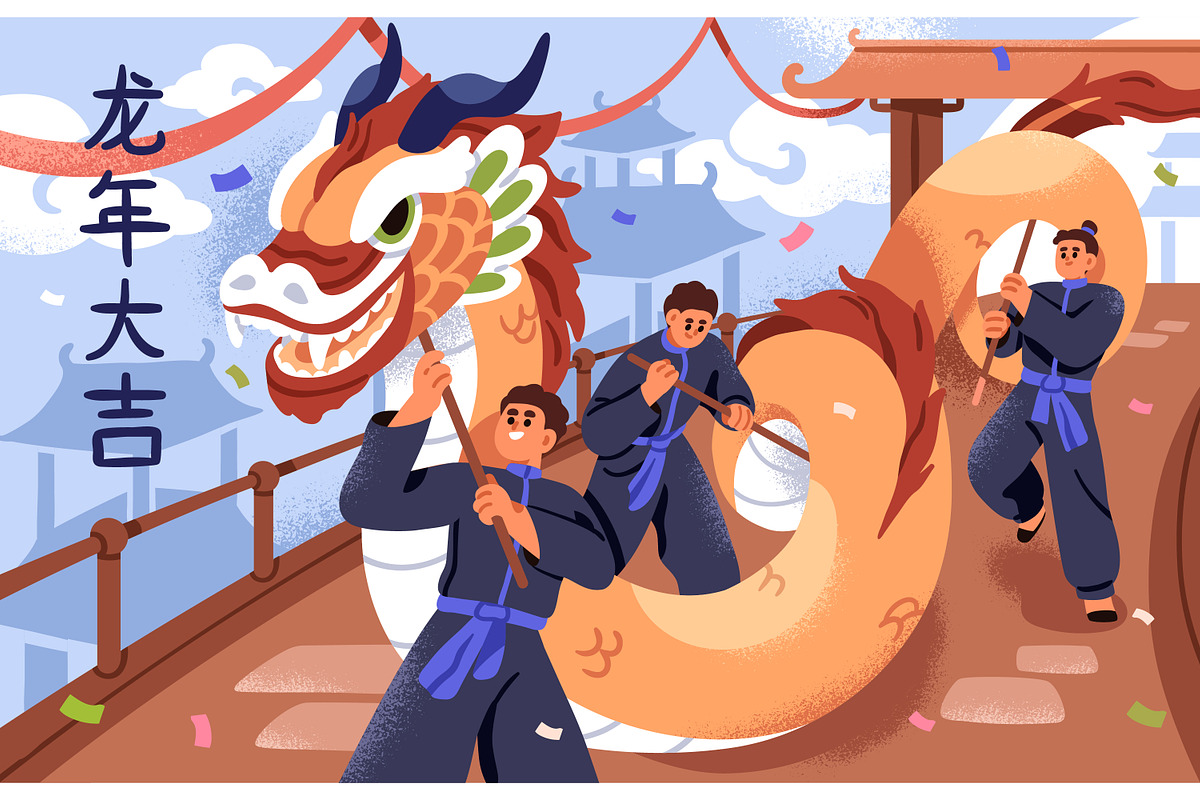 Happy Chinese New Year cards, a Seasonal Illustration by Good Studio (Photo 3 of 8)