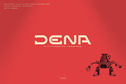 Dena A Futuristic Typeface, a Sans Serif Font by Linecreative (Thumbnail 1 of 7)