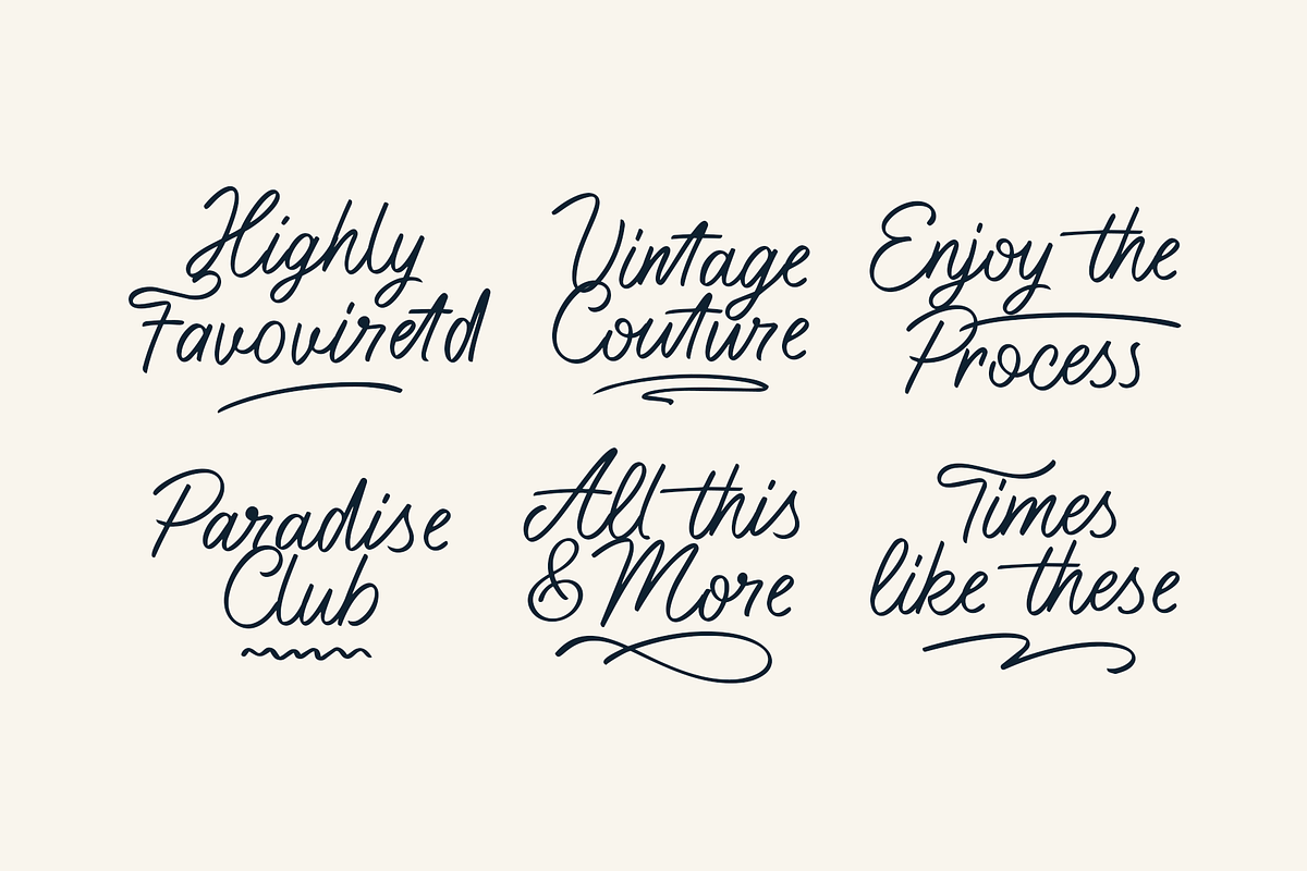 Typeful - Handwritten Script Font, a Script Font by Only Fonts (Photo 6 of 16)