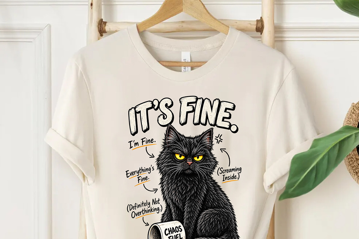 It's Fine Everything's Fine PNG, an Object Graphic by Star Graphic Design (Photo 6 of 12)