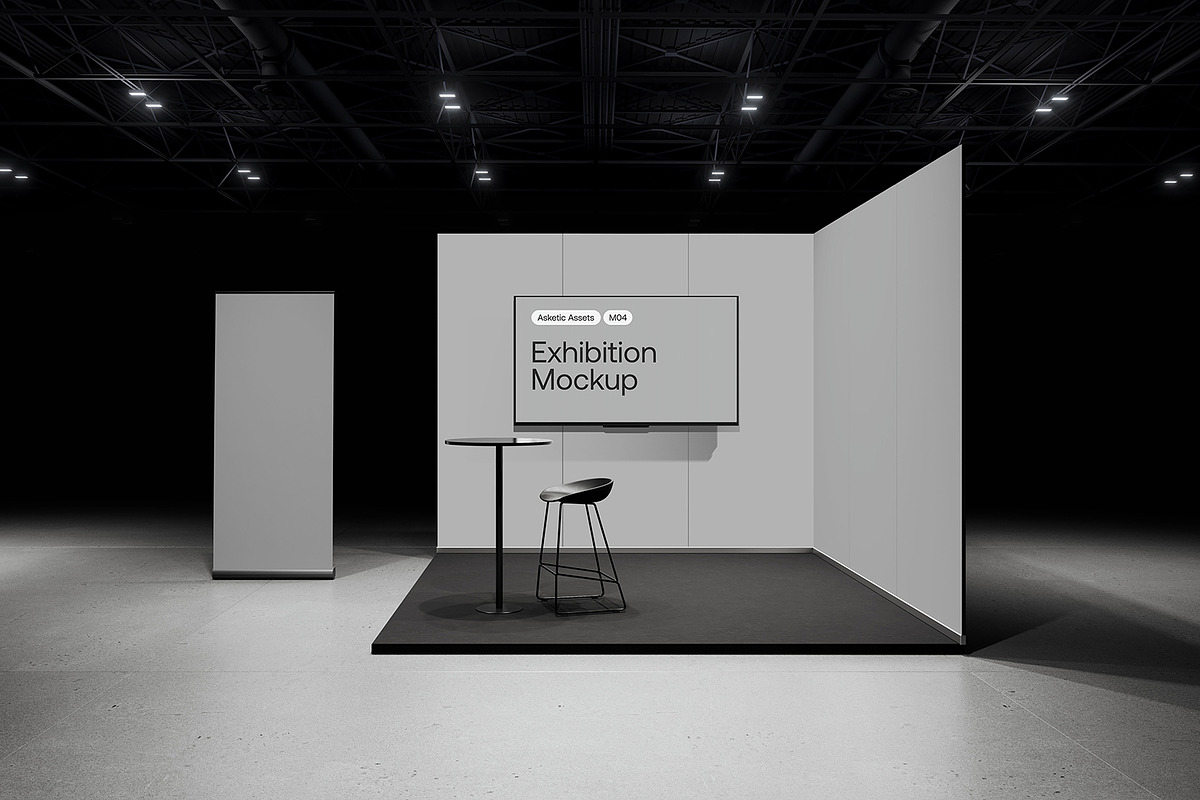 Modular Exhibition Mockup M04, an Advertising Mockup by Asketic (Photo 2 of 7)