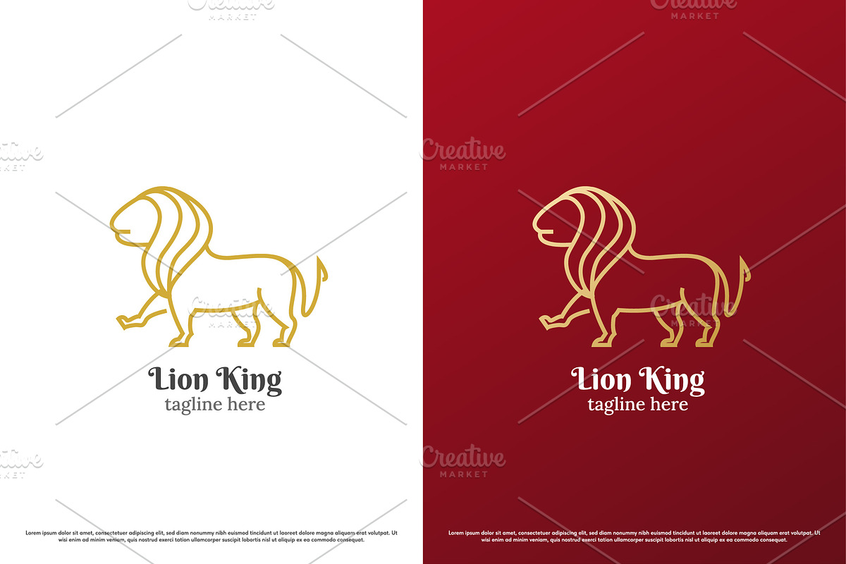 Luxury Lion Animal Logo Design Icon, a Branding & Logo Template by Morvana Crew