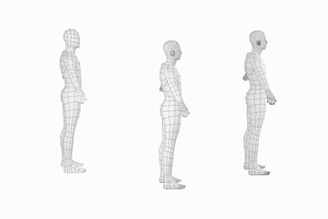 Male Body In A-pose Base Mesh