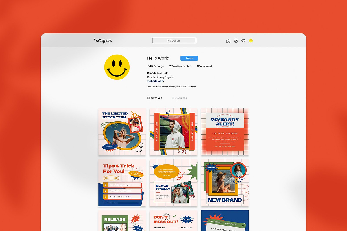 Misretro Social Media Template, a Social Media Template by Annora Studio (Photo 3 of 8)