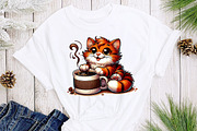 Cat And Coffee Clipart Bundle, a Graphic by crative8112 (Thumbnail 2 of 10)
