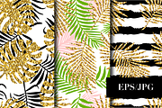 9 Tropical seamless patterns, a Pattern Graphic by DinaraChernaya (Thumbnail 3 of 4)