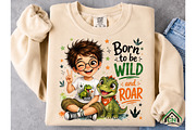 Cute Boy Born to Roar Wildly PNG, a Seasonal Illustration by Craft Nest (Thumbnail 5 of 6)