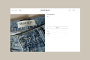 MUSE BLEU | Denim Label Mockups, a Bottom Mockup by Duet Atelier (Thumbnail 2 of 7)