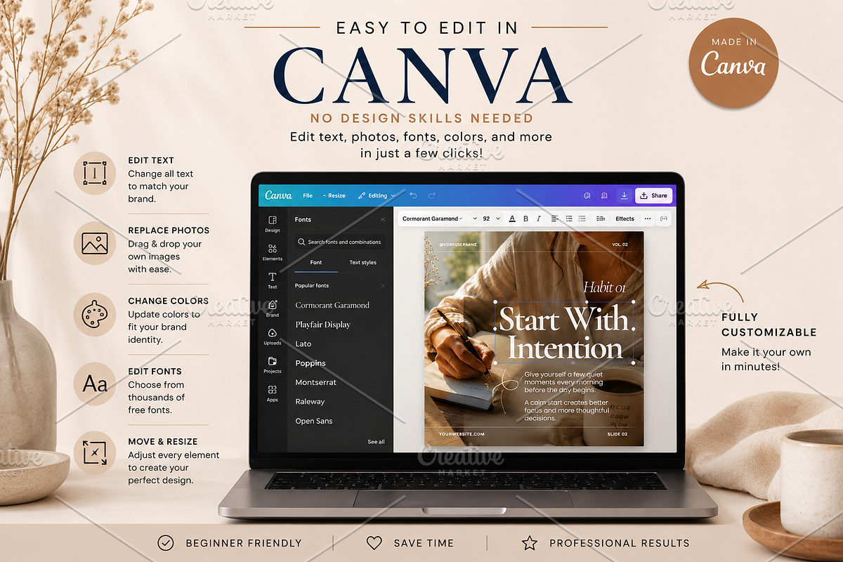 Self Growth Instagram Story Canva, a Social Media Template by FusionadCreates (Photo 9 of 11)