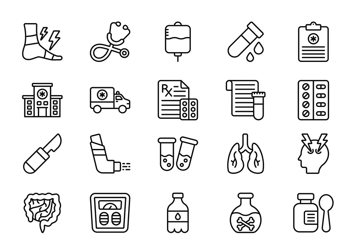 Medical Icon Set, a Duotone Icon by Brickclay (Photo 11 of 12)