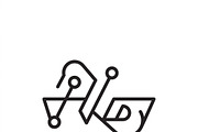 40 Corporate Legal Icon Set, an Outline Icon by adenpinkstore (Thumbnail 7 of 10)