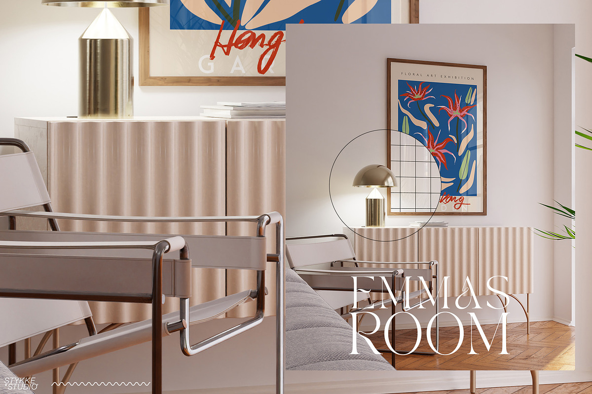 EMMAS ROOM Interior & Frame Mockup, a Household Mockup by Stykke Studio (Photo 13 of 19)