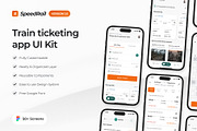 SpeedRail - Train Ticketing UI Kit, an App Template by michaelstevanush (Thumbnail 1 of 7)