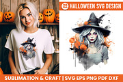 Halloween Spooky Witch PNG Bundle, a Seasonal Illustration by Creative Arslan (Thumbnail 6 of 11)