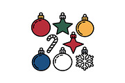 Colorful Christmas Ornament Pattern, a Graphic by yasushie (Thumbnail 13 of 16)