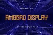 Ambero - Sporty Modern Display Font, a Sans Serif Font by Imiftype Studio (Thumbnail 1 of 7)