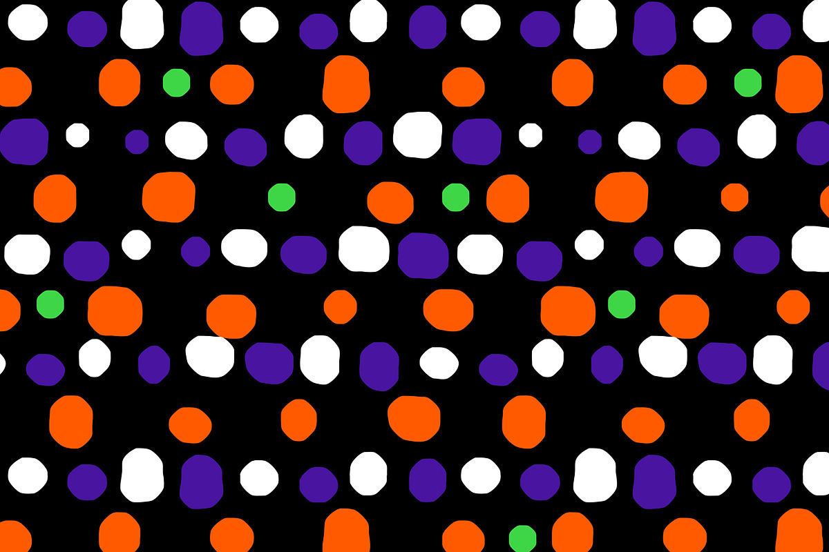 Dots Halloween Party Seamless Repeat, a Pattern Graphic by Sharon Schwalbe