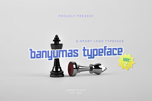 Banyumas Typeface | E-sport Typeface