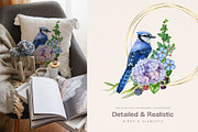 Garden Birds Watercolor Painted Set, an Animal Illustration by AnitaPol (Thumbnail 8 of 21)