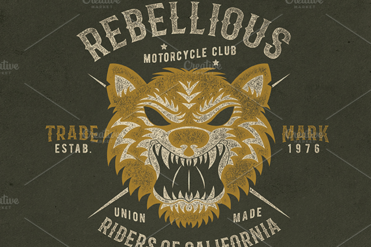 PACK OF 6 VINTAGE TEE VECTOR PRINTS, an Illustration by MKE Print Lab. (Photo 7 of 10)