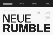 GC Neue Rumble - Modern Elegant Sans