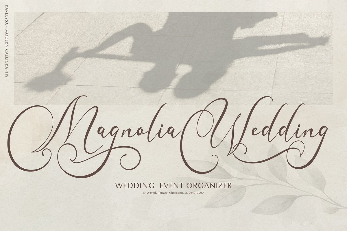 Karleysa | Modern Calligraphy, a Script Font by Denustudios (Photo 8 of 12)