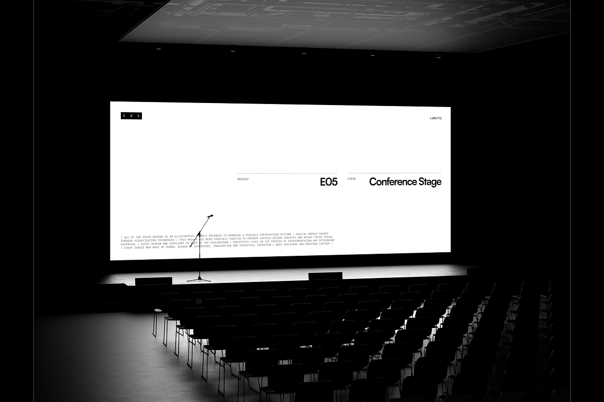 Conference Stage Mockup E05, an Advertising Mockup by Lumatte (Photo 9 of 9)