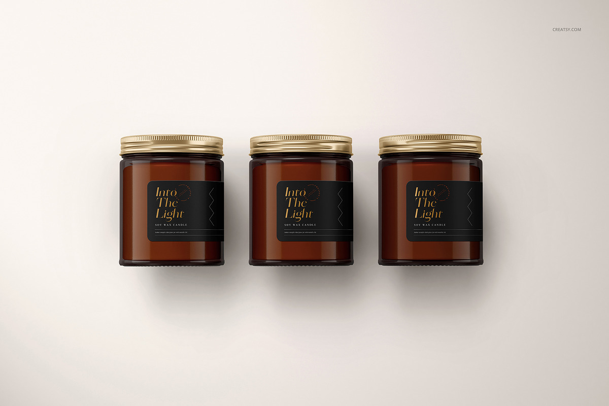 Amber Jar Candle Mockup Set, a Packaging Mockup by creatsy5 (Photo 9 of 11)