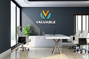 PSD Modern Office Wall Logo Mockup, an Advertising Mockup by Ayy (Thumbnail 8 of 15)