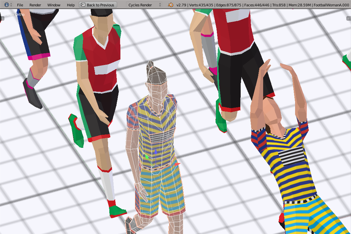 Football Women, a Characters & Person 3D Model by Studio Ochi (Photo 7 of 10)