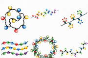 Christmas Lights Sublimation Clipart, an Illustration by Craft Nest (Thumbnail 6 of 6)