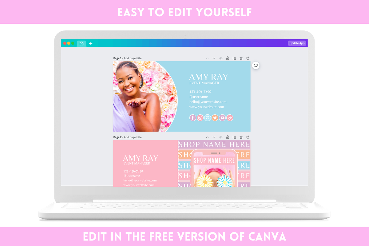 Pastel Email Signature Templates, an Email Template by SunshineStudioBoutique (Photo 7 of 9)