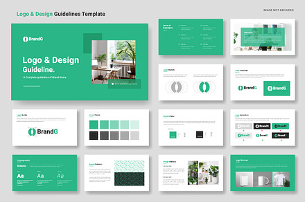 Brand identity guideline layout