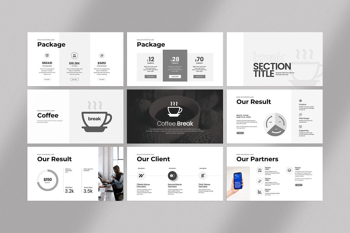 Minml Presentation Template, a Presentation Template by evgenystudio (Photo 20 of 28)