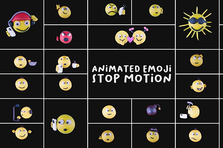 Animated Emoji Stop Motion | DaVinci, a Templates & Theme by FlashFXbox