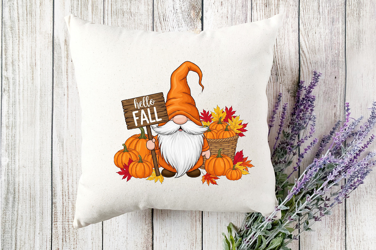 Autumn Pumpkin Gnome Hello Fall PNG, a Graphic by Designking (Photo 2 of 4)