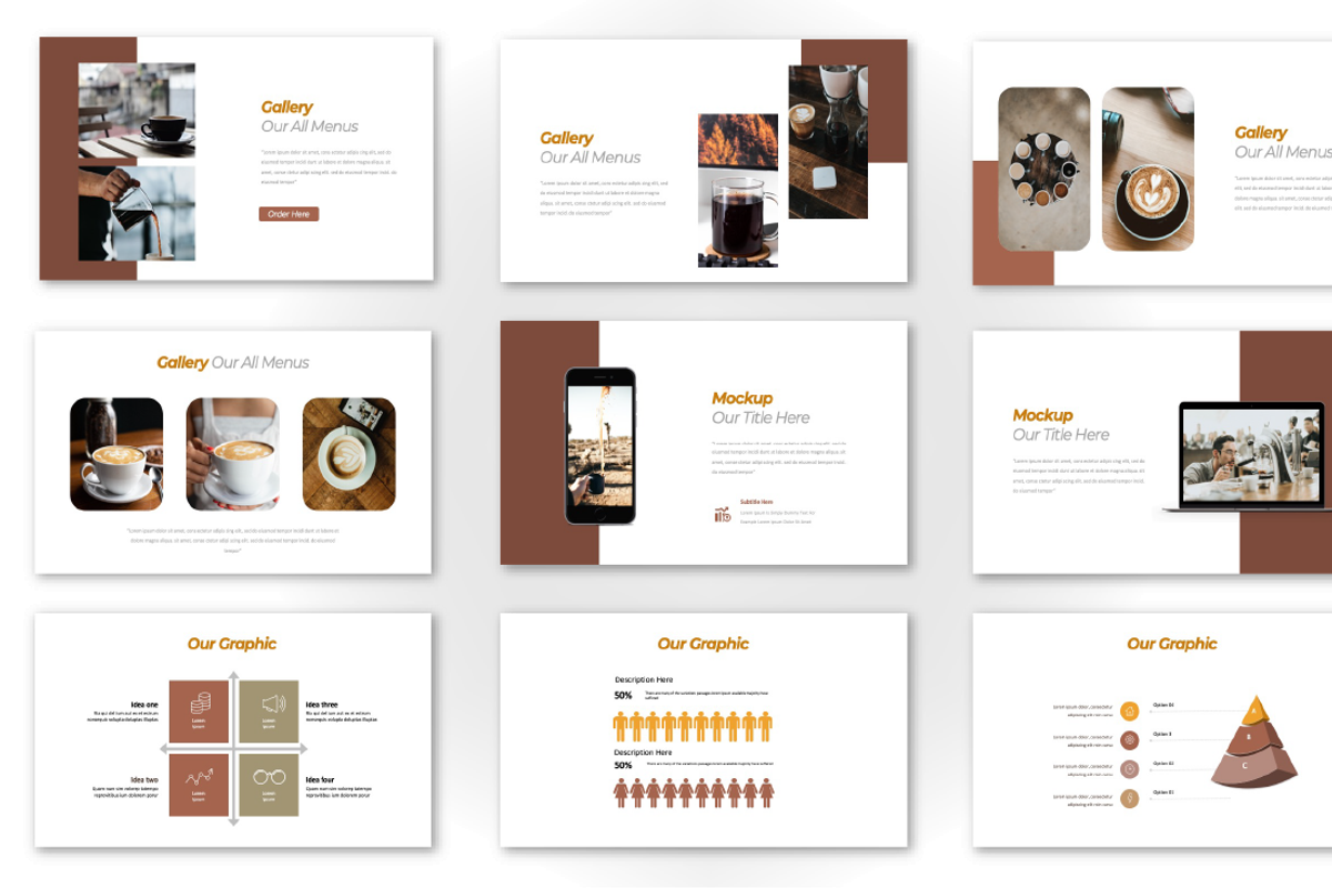 Umam Coffee Shop PowerPoint, a Presentation Template by Overcloud (Photo 3 of 4)
