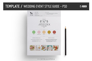 Wedding/Event Style Guide - PSD